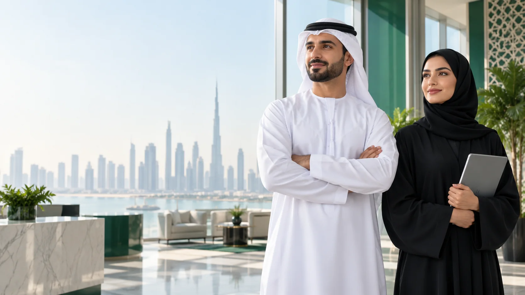 Emirati professionals ready for permanent roles in a Dubai office